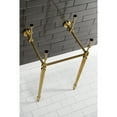thumbnail image 4 of Kingston Brass VPB30167 Edwardian 16" Wide X 30" High Console Stand - Brass, 4 of 7