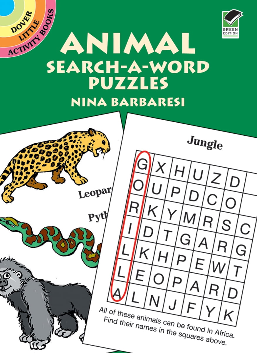 Dover PublicationsAnimal SearchAWord Puzzles Book