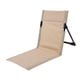 thumbnail image 3 of Silla de camping con respaldo para picnic, plegable y resistente, con bolsa de almacenamiento Beige, 3 of 9