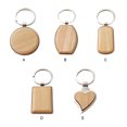 thumbnail image 4 of pitrice Keychain Ring Blank Wood Home Car Key Holder Portable Backpack Handbag Coin Purse Keyrings Homemade Handicraft Pendant Type 1, 4 of 9
