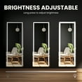 thumbnail image 6 of EDX LED 3 Color Lighting Full Body Mirror 71"x 26" Rectangle Floor Mirror with Lights Wall Mounted Free Standing Leaning for Home, White, 6 of 8