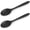 2PCS Black, variant on 2Pcs/ 4Pcs Silicone Stirring Spoons, Heat Resistant Spoons Silicone Cooking Spoon for Kitchen Cooking Serving Baking Mixing, 10.8in