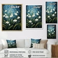 thumbnail image 4 of Designart "White Snowdrops landscape Pointillism II" Floral & Botanical Floater Framed Canvas Art Print, 4 of 7