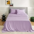 thumbnail image 2 of LINEN SHEETS- Hotel Quality & Soft 1 PC Flat Sheet, 100% Egyptian Cotton, 450 TC-Lavender Solid, Olympic Queen Size, 2 of 7