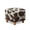Brown Cow Pattern, variant on TSOVTHRID Cute Cat Sunflower Plaid Print Square Ottoman Covers, Removable Ottoman Slipcover, Square Footstool Protector Covers Stretch Stool Cover Rectangular with Elastic Bottom