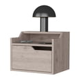 thumbnail image 6 of FM FURNITURE Florence Floating Nightstand with Drawer and Dual-Shelf Display, 6 of 6