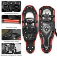 thumbnail image 2 of Tignapoo Yellow 25-Inch Aluminum Snowshoes with Adjustable Bindings and Tote Bag for Winter Hiking, 2 of 6
