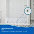 thumbnail image 7 of Kenney Lightweight PEVA Shower Curtain Liner, 70" W x 72" H, Clear, 7 of 7
