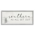 thumbnail image 5 of Stupell Industries Southern As All Get Out Alabama State Saying Typography Painting Black Framed Art Print Wall Art, 10 x 24, 5 of 5
