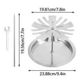 thumbnail image 3 of Grill 1 Set Of Chicken Drumstick Racks 15 Slots Stainless Steel Chicken Drumstick Rack For Grilling Chicken Drumstick Rack With Tray For Grilling Accessories Outdoor Portable Barbecue Grill Workforce, 3 of 4