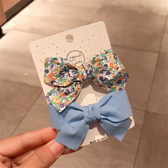 Pinzas para el cabello para mujeres, pinzas para peinar, pinzas para el cabello para niñas, horquilla con lazo floral fresco, juego de pinzas para niñas, linda pinza para flequillo, horquilla con clip