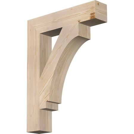 

Ekena Millwork 5 1/2 W x 28 D x 36 H Imperial Block Smooth Bracket Douglas Fir