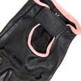 thumbnail image 5 of Hot Leathers GVL1006 Ladies Pink Piping Fingerless Gloves Large, 5 of 5