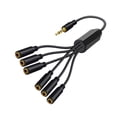 thumbnail image 3 of Divisor de auriculares,Divisor de auriculares Divisor de cable de audio de 3,5 mm,Cable de extensión divisor de auriculares Sin interferencias,Cable divisor en Y Fácil de usar Alto, 3 of 8