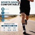 thumbnail image 5 of FREEYOKA Men's Crew Socks Athletic Running Sports Socks, Cushioned Moisture Wicking, Breathable Arch Support, 5 Pack, 5 of 7