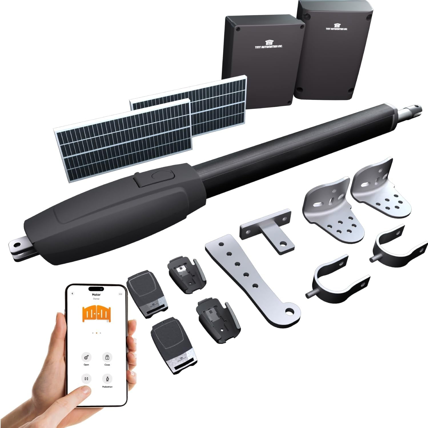 Ghost Controls, Heavy-Duty Solar Automatic Gate Opener Kit