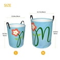 thumbnail image 6 of YFYANG Waterproof Laundry Hamper, Blue Flower Art Laundry Basket Oxford Fabric with Handle Foldable, M, 6 of 8