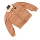 thumbnail image 4 of Chaqueta con cuello vuelto Nikou Abrigo de invierno grueso e informal con cremallera Caqui XL, 4 of 15