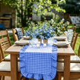 thumbnail image 4 of Long Fabric Table Runner with Ruffled Edge for Coffee, Dining, TV Cabinet Decor, Multiple Colors, 35x10cm, 4 of 7