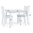 thumbnail image 3 of Ens. table et chaises en bois, blanc, 3 pcs, 3 of 9