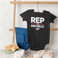 thumbnail image 4 of Dominicana Rep the Republic Cool Flag Romper Boys or Girls Infant Baby Brisco Brands NB, 4 of 6