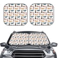 thumbnail image 2 of Fotbe Dogs Pug Juego de 2 Piezas de Parasoles para Parabrisas | Bloqueador Solar para Auto | Accesorios Plegables para Protección Solar Interior-Small, 2 of 6