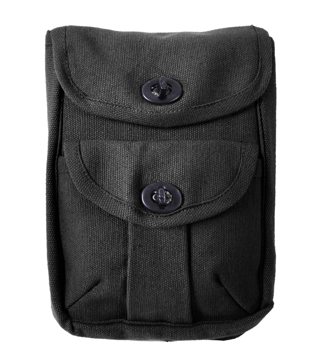 Canvas 2Pocket Ammo Pouch Wallet Black