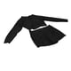 thumbnail image 4 of Traje de baño Jadeshay traje de baño de manga larga para mujer dos piezas Tamaño XL color negro, 4 of 8