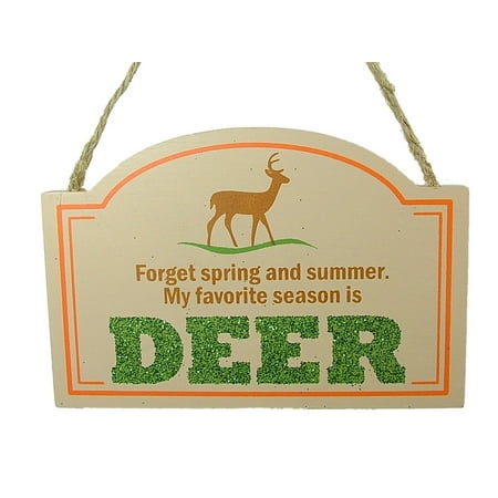 New Hunting Deer Plaque Bow Hunter Sign Gun Christmas Tree Ornament By On Holiday Ship from
