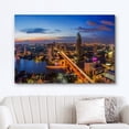 thumbnail image 2 of wall26 Canvas Print Wall Art Aerial View Dusk Sunset Thailand Architecture Cityscape Photography Realism Rustic Scenic Landscape Modern Relax/Calm Colorful for Living Room, Bedroom, Office - 24", 2 of 5