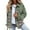Green, variant on BLTIBY Women's Jean Jacket Autumn Spring Button Up Color Colorblock Casual Denim Coat Oversized Lightweight Overcoats with Pockets Black XL