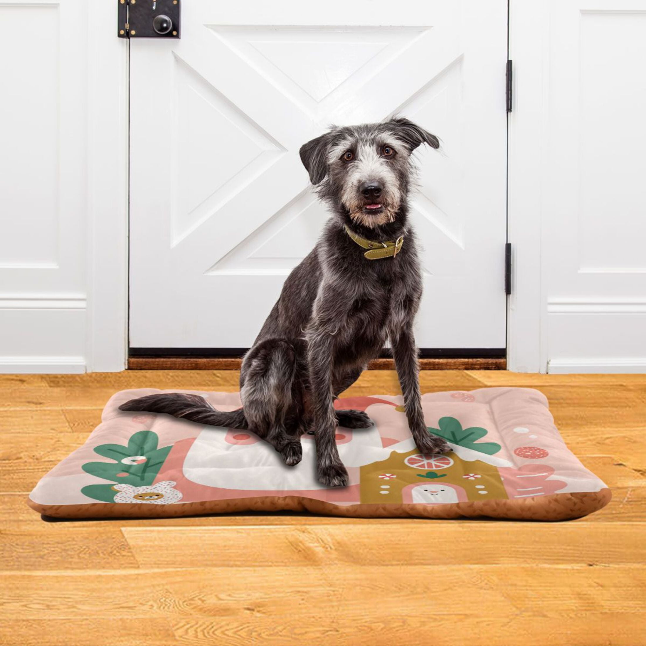 Cozy Mat Pet Bed Indoor Outdoor Warm Soft For Cat Dog Puppy(S/M) Christmas Theme