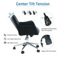 thumbnail image 2 of Homy Casa Swivel Task Chair with Ergonomic Design, Height Adjustable For Home Office, Bedroom, Black, 2 of 6
