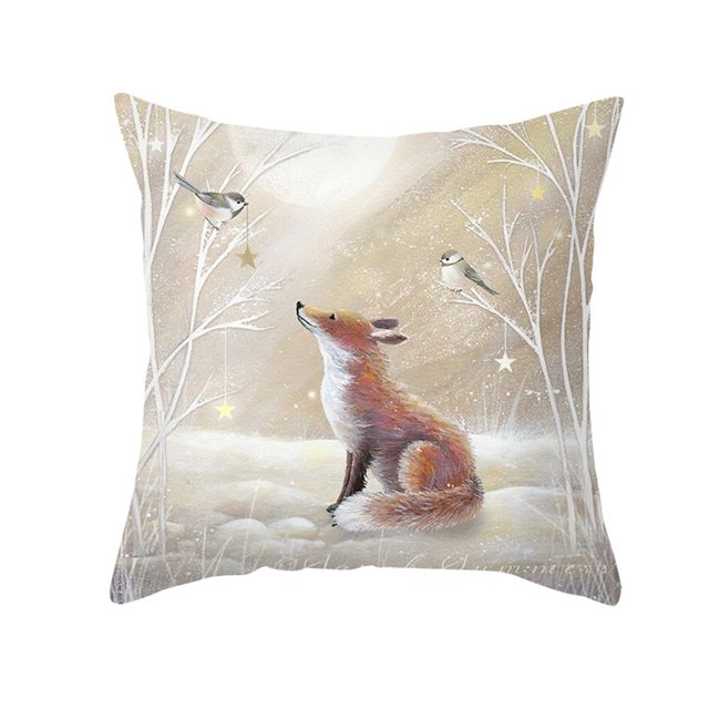 Funda de Almohada Papá Noel Estampado Viejo Sofá Cama Funda de Almohada Dormitorio Funda de Cojín Fe Tomshoo TPR478-4