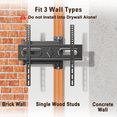 thumbnail image 4 of FitMetal Full Motion TV Wall Mount for 26-65 inch Tvs, Single Stud Corner Mount Bracket with Swivel & Tilt, Holds up to 80 lbs, Max Vesa 400x400mm, 4 of 7
