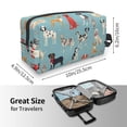thumbnail image 3 of Uemuo Animal Dog Pattern Portable Toiletry Bags with Handle, Waterproof travel Make up Bags for Women, Large Capacity Travel Cosmetic Bags, 3 of 9