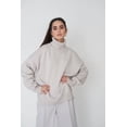 thumbnail image 2 of Women's Oversized Turtleneck Sweater, Loose Long Sleeve Ribbed Knit Pullover for Everyday Wear, 2 of 7