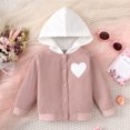 thumbnail image 2 of Vedolay Winter Hoodie Clothes Outwear with Pockets for Casual Daily 2023 Pink,9M, 2 of 5