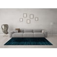 thumbnail image 3 of Ahgly Company Indoor Rectangle Abstract Light Blue Modern Area Rugs, 6' x 9', 3 of 4