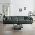thumbnail image 3 of 146.5” Gray Oversized Sofa, 4 Seater Modular Couch, Chenille Large Sectional for Living Room, Deep Seat Cloud Couch, Sofá moderno, 3 of 12