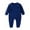 j-Navy32, variant on Boys Baby Bodysuits Comfortable Long Sleeve Shoulder Snap Jumpsuit Solid Color Crew-Neck Warm Romper For And Toddler Playwear Soft Everyday Onesie,Navy,18-24 Months
