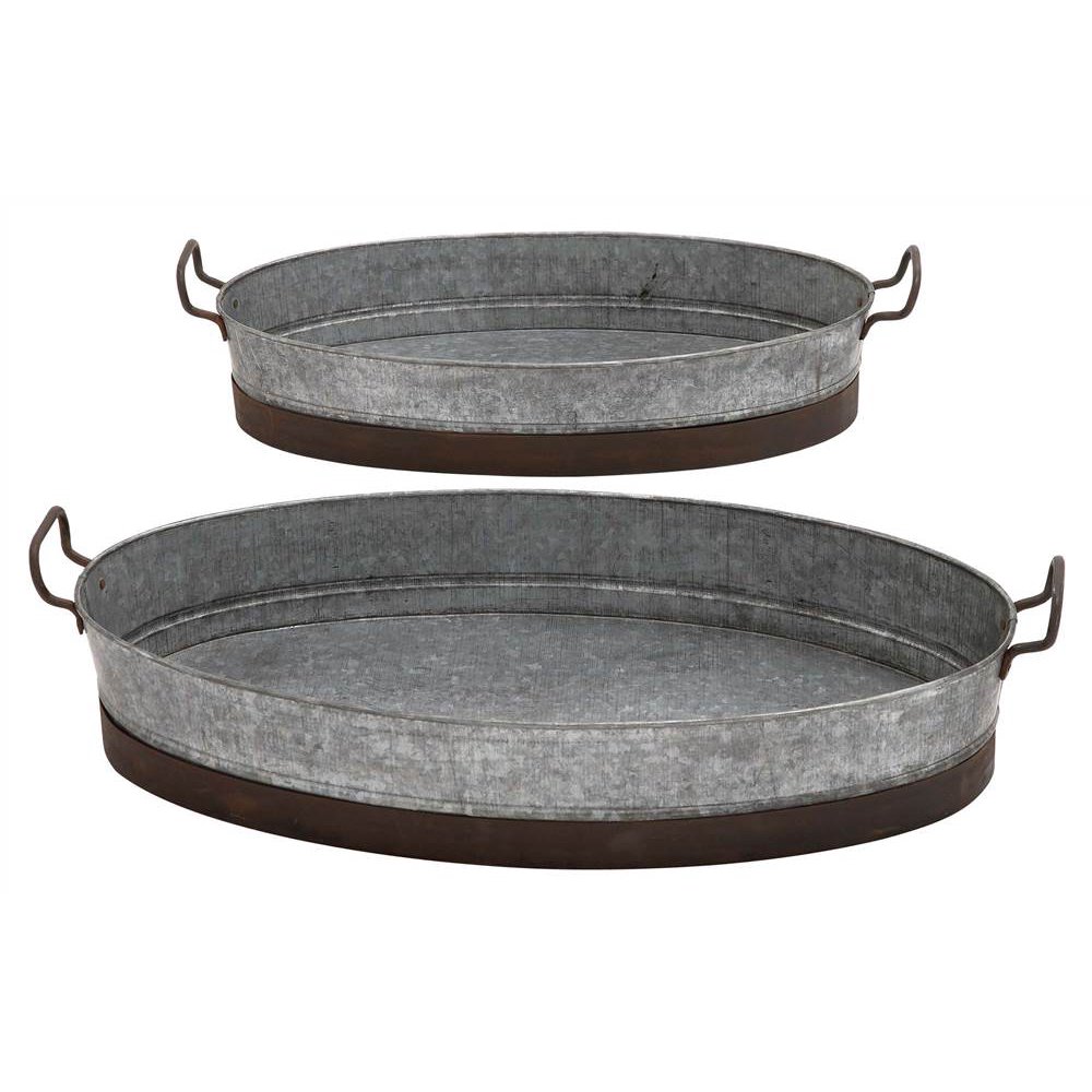 2Pc Attractive Planter Tray Set