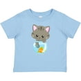 thumbnail image 3 of Inktastic Cute Cat, Little Cat, Kitty, Kitten, Fish Bowl Girls Baby T-Shirt, 3 of 5