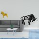 thumbnail image 2 of Figura De Caballo Y Toro Dalecarlian, Escultura De Resina Moderna Coleccionable Para Estantería, Entrada, Mesa, Decoración Del Hogar Y La Oficina., 2 of 8