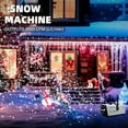 thumbnail image 2 of Snow Machine 1500W Snow Making Machine Snowflake Maker for Christmas Wedding Kids Party Stage Effect with Wired Remote Control, 2 of 7