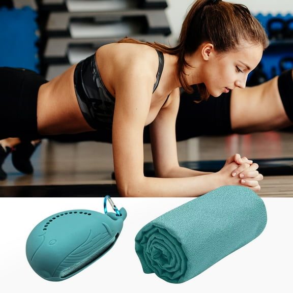 kchsji Portable Fitness Sports Towel, Microfiber Quick Dry Gym Towel, Sweat Absorbent Workout Towel, Lightweight Exercise Accessory, Yoga Training Sports Essential Towel