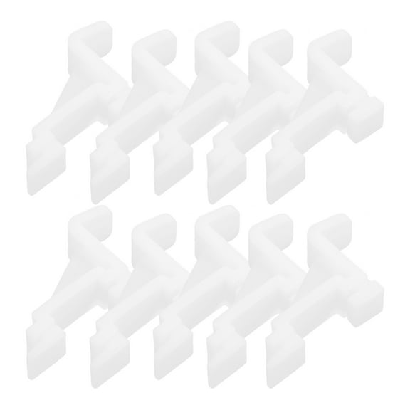 Rack Shelf Refrigerators 10 Pcs Cooler Hook Freezer Clip Plastic Hooks Stand Pendant White