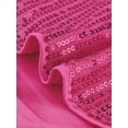 thumbnail image 5 of INSPIRE CHIC Women's Tank Top Sequin Sparkly Glitter Sleeveless Camisole Corset Top M Hot Pink, 5 of 6