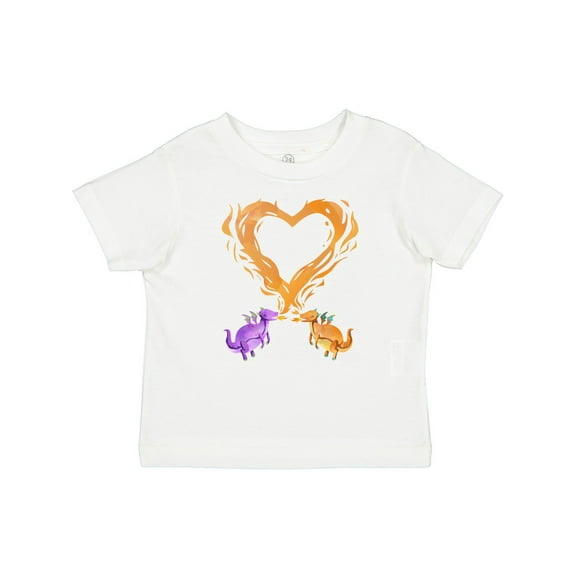 Inktastic Fire Heart Dragons Boys or Girls Baby T-Shirt