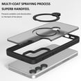 thumbnail image 7 of TECH CIRCLE For Galaxy S24 Case with Magnetic Stand,Military Drop Protection Compatible with MagSafe Slim Translucent Shockproof Ring Holder Cover for Samsung Galaxy S24 6.1",White, 7 of 7